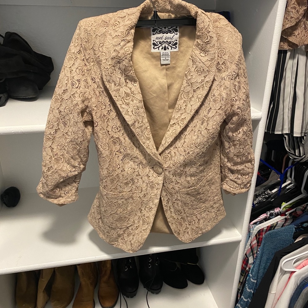 Wet seal lace blazer